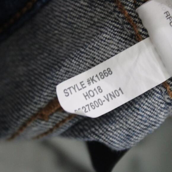 Madewell 9” Mid Rise Skinny Jeans York Wash Rip Repair Stretch Denim Sz 28 - Picture 12 of 12